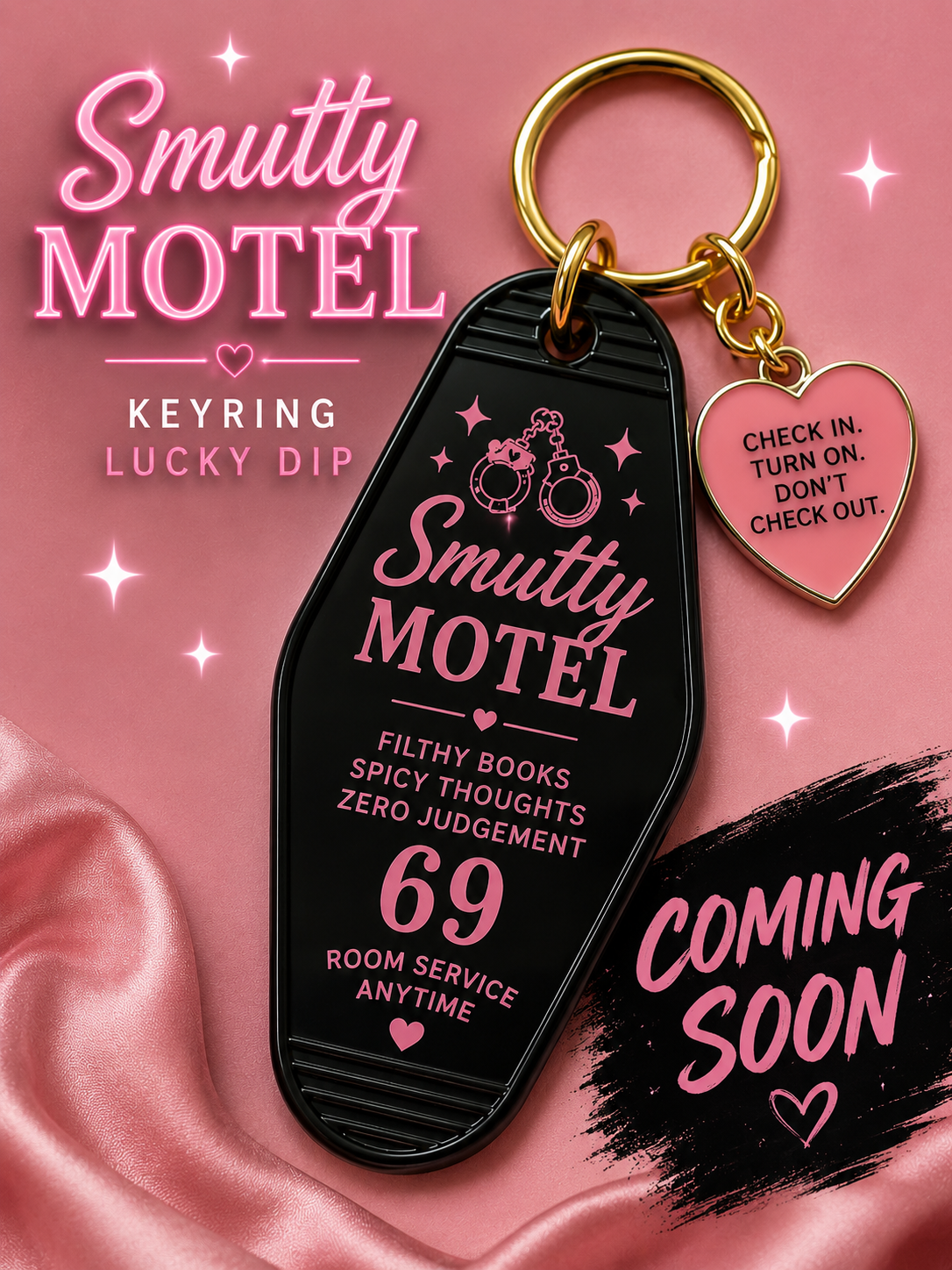 🌶️❤️🔥 Smutty Motel Keyring ❤️🔥🌶️