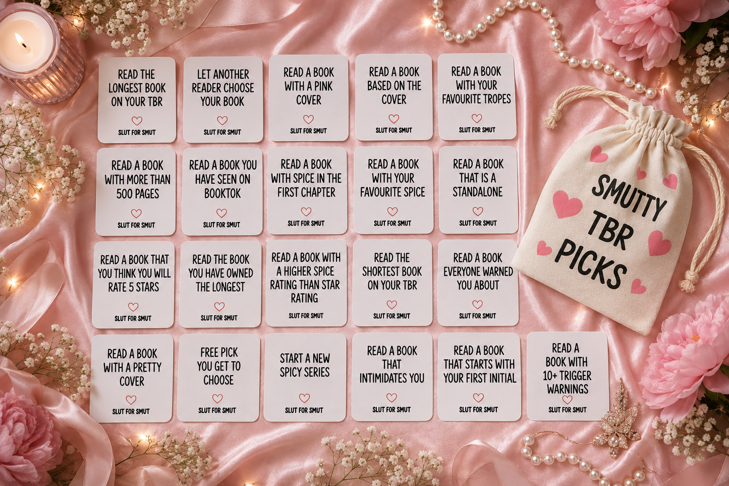 Smutty TBR Prompt Pouch