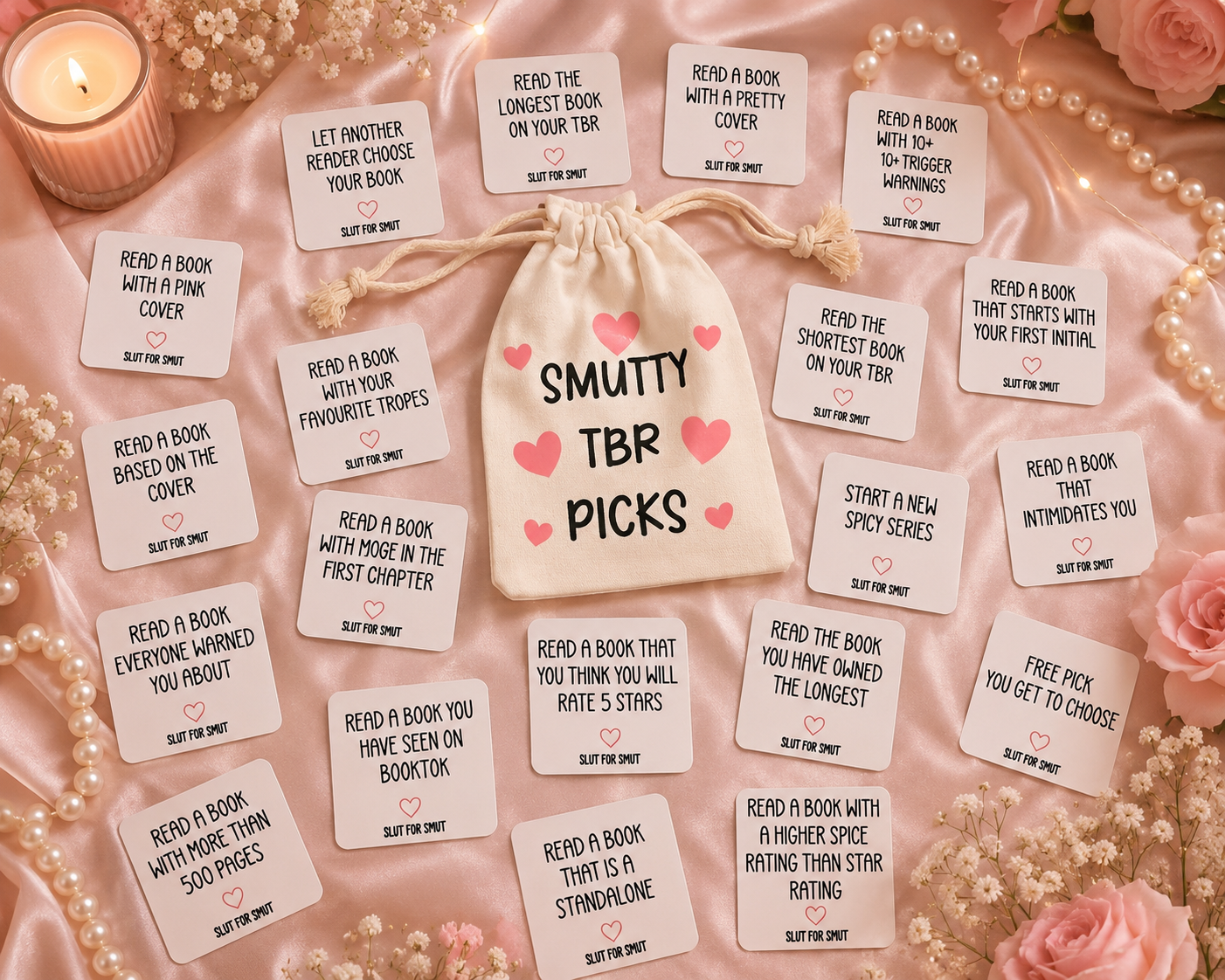 Smutty TBR Prompt Pouch
