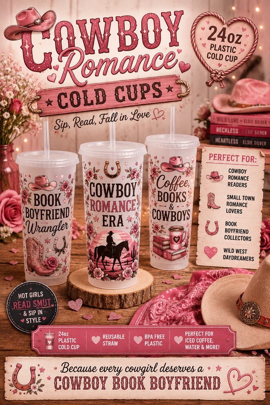 🤠 Cowboy Romance 24oz Cold Cup 🤠